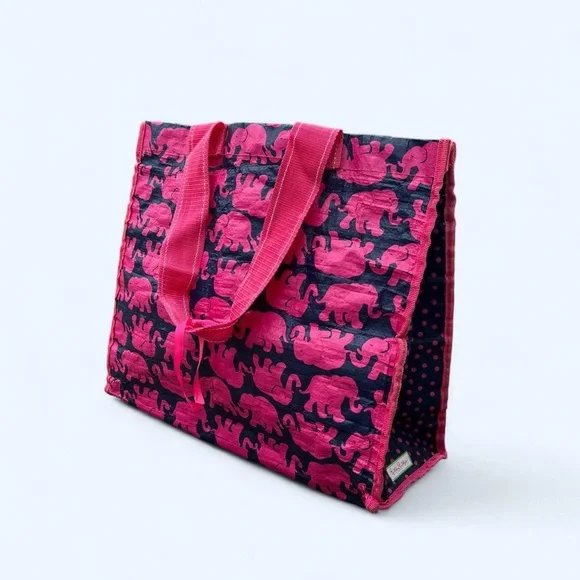 Lilly Pulitzer “Tusk in the Sun” – Pink Elephant Market Tote Bag (2013) - Picture 7 of 7